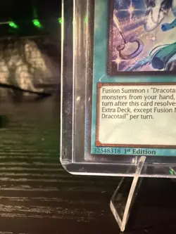 Konami Rahu Dracotail JUSH-EN009 Collector Rare 1st Edition Yu-Gi-Oh! TCG Card - Image 5
