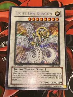 Yugioh Light End Dragon RGBT - EN091 Secret Rare 1st Edition Near Mint - Image 2