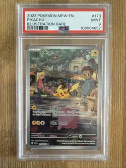 Pikachu 173/165 Pokemon TCG Scarlet & Violet 151 English - PSA 9 - Image 1