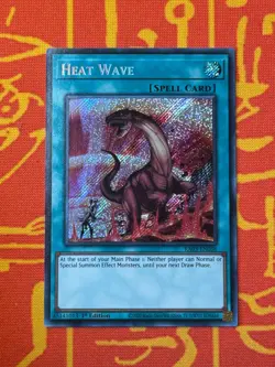 YUGIOH HEAT WAVE SECRET RARE NM RA03-EN058 - Image 1