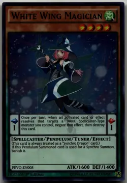 White Wing Magician Ultra Rare Pendulum Evolution PEVO-EN005 LP - Image 1