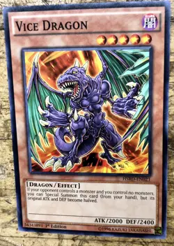 Yu-Gi-Oh Vice Dragon HSRD-EN021 1st Edition Common - Image 1