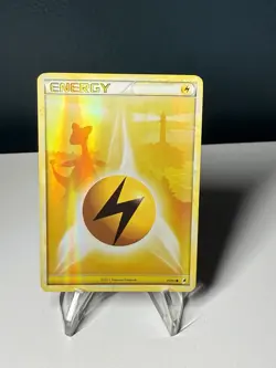 Pokemon (Reverse Holo)LIGHTNING ENERGY Card CALL OF LEGENDS 91/95 Ampharos - Image 1