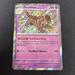 Dachsbun - 161/091 - Shiny Rare - Paldean Fates - Pokemon Card - NM/M - Image 1