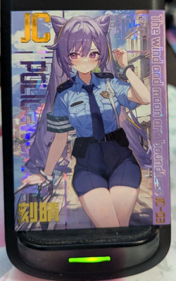 Keqing Genshin Impact JC-03 Goddess Story Wind Moon Boundless 2 Waifu Card - Image 1