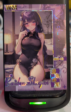 Raiden Genshin Impact WM-03 Goddess Story Wind Moon Boundless 2 Waifu Card - Image 1