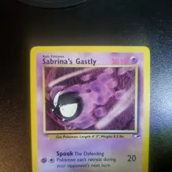 Pokemon TCG Sabrina's Gastly 93/132 Gym Heroes 1st Edition Card WOTC - Image 3