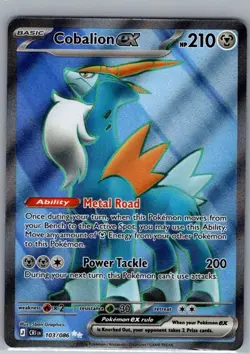 Cobalion ex 103/086 ME04: Chaos Rising - Pokemon Card - NM - Image 1