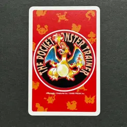 S7014 Mr. Mime 7 of Clubs Red Charizard Deck Playing Poker Card Pokemon M30 - Image 2