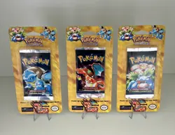 Pokemon Base Set Shadowless Blisters - Charizard, Blastoise & Venusaur (Replica) - Image 1