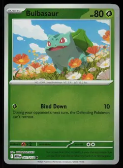 Bulbasaur 001/132 Common Mega Evolution Pokemon Reverse Holo Near Mint - Image 1