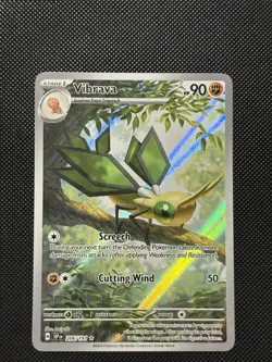 Pokemon Surging Sparks - Vibrava - 206/191 - Illustration Art Rare - M/NM - Image 2