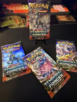 Pokemon Scarlet Violet Temporal Forces Sleeved Booster Packs Set of 4 - Image 1