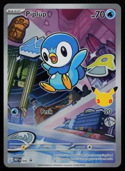 Piplup - 042 042 ME: Mega Evolution Promo MEP Holo Promo Pokemon NM - Image 1