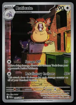 Raticate 099/088 Perfect Order ME03 Holo Illustration Rare Pokemon LP - Image 1