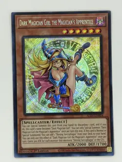 Dark Magician Girl the Magician's Apprentice ALIN-EN004 Secret Rare 1st Edition - Image 1