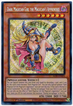 Dark Magician Girl the Magician's Apprentice ALIN-EN004 Secret Rare NM Yu-Gi-Oh! - Image 1