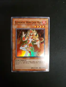 Yu-Gi-Oh! Elemental Hero Lady Heat PP02-EN008 Unlimited Super Rare English NM - Image 1