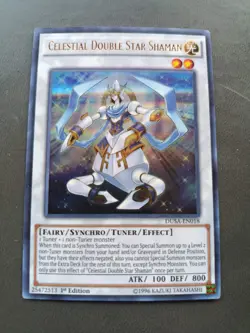 Yu Gi Oh - Celestial Double Star Shaman - DUSA-EN018 - Ultra Rare 1st Edition NM - Image 1