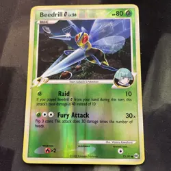 Beedrill 53/99 Reverse Holo Common Arceus Pokemon Card Grass LP - Image 1