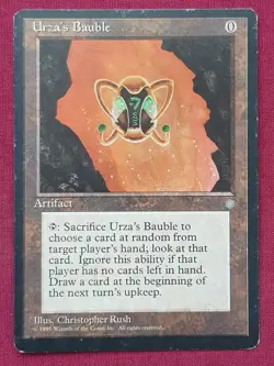 Magic The Gathering ICE AGE URZA'S BAUBLE artifact card MTG - Image 1