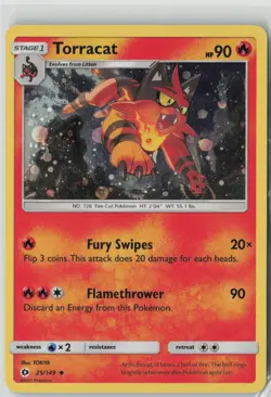 Torracat - 25/149 (Cosmos Holo) Promo League & Championship Cards 025/149 LP - Image 1