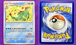 Feraligatr 213 Illustration Contest 2024 Scarlet & Violet Promo Pokemon Card NM - Image 3