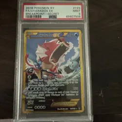 Pokemon Gyarados EX TCG 123/122 XY Breakpoint 2016 Secret Holo Rare Card PSA 9 - Image 1