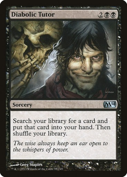 MTG - Diabolic Tutor - M14 - Magic the Gathering - Image 1