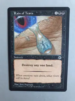 Rain of Tears , MTG Portal (1997) Uncommon Black Sorcery NM - Image 1