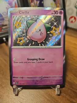 Pokemon TCG Scarlet & Violet Paldean Fates Shiny Cleffa - 150/091 - NM - Image 1
