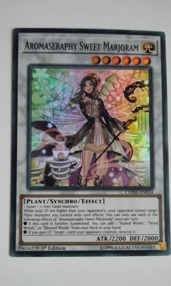Yu Gi Oh - Aromaseraphy Sweet Marjoram - CHIM-EN034 - Super Rare 1stEd Near Mint - Image 1