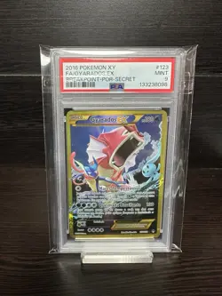 2016 Pokemon XY Gyarados EX #123 Breakpoint POR SECRET PSA 9 - Image 1
