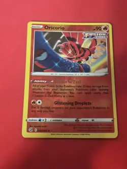 Oricorio 042/264 Rare Fusion Strike Pokemon Reverse Holo - Image 1