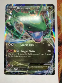 Pokemon Rayquaza EX 60/108 Roaring Skies near mint FREE SHIPPING - Image 1