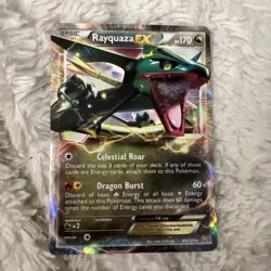 Pokemon Rayquaza EX Black and White Dragons Exalted 85/124 Ultra Rare- Near Mint - Image 1