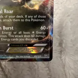 Pokemon Rayquaza EX Black and White Dragons Exalted 85/124 Ultra Rare- Near Mint - Image 5