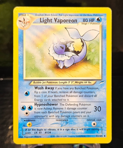Light Vaporeon 52/105 Uncommon Unlimited Neo Destiny Pokemon 2036 - Image 1