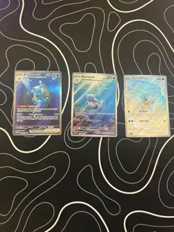 Pokemon TCG Blastoise EX/Squirtle/Wartortle set Scarlet & Violet 151 - Image 1