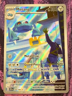 Pokemon: ME04: Chaos Rising: Holofoil Metang (094/086): Lightly Played Condition - Image 1