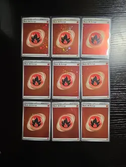 Pokemon TCG 151 Cosmos Holo Energy Lot Of 35 - NM With Swirls - Image 2