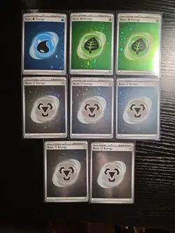 Pokemon TCG 151 Cosmos Holo Energy Lot Of 35 - NM With Swirls - Image 4