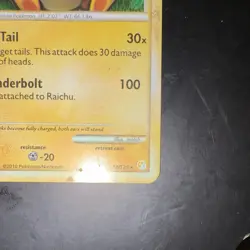 Pokemon Raichu Cracked Ice Holo Deck Exclusives 010/123 2010 Match - Image 4
