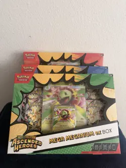 Pokemon Ascended Heroes Meganium, Emboar, Feraligatr ex Box Lot Set 3 Sealed - Image 2