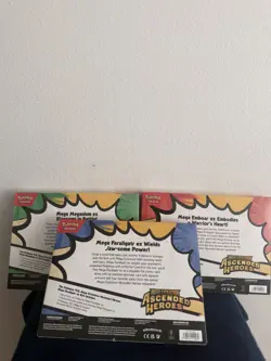 Pokemon Ascended Heroes Meganium, Emboar, Feraligatr ex Box Lot Set 3 Sealed - Image 4