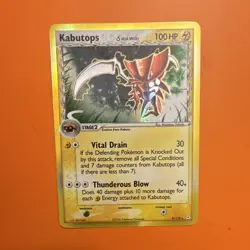 Kabutops Delta Species Holo Rare 9/110 Holon Phantoms 2006 English 100 HP - Image 1