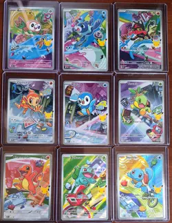 Pokemon First Partner Series 1 Complete Set Of 9 (BULBASAUR/CHARMANDER,ETC) NM - Image 2