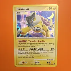 Pokemon TCG Raikou 16/132 Secret Wonders Holo Rare English HP 80 Thunder Rumble - Image 1