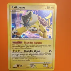 Pokemon TCG Raikou 16/132 Secret Wonders Holo Rare English HP 80 Thunder Rumble - Image 2