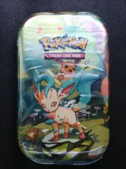 Pokemon TCG Prismatic Evolutions Mini Tin Leafeon New And Sealed - Image 1